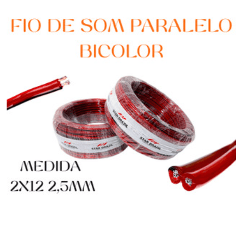 Cabo Paralelo Bicolor 2x12 2,5mm